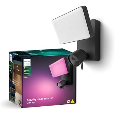 Philips Veilige verstraler met beveiligingscamera zwart Philips Veilige verstraler met beveiligingscamera zwart
