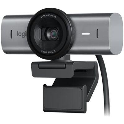 Logitech MX Brio Ultra HD 4K webcam voor samenwerking en streaming, 1080p bij 60 fps, dubbele ruisonderdrukkende microfoons, showmodus, USB-C, webcamdekking, werkt met Microsoft Teams, zoom, Logitech MX Brio Ultra HD 4K webcam voor samenwerking en streaming, 1080p bij 60 fps, dubbele ruisonderdrukkende microfoons, showmodus, USB-C, webcamdekking, werkt met Microsoft Teams, zoom,