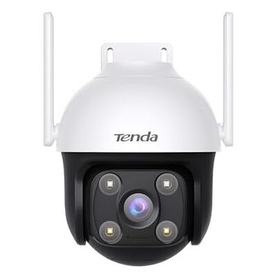 Tenda PTZ-beveiligingscamera, 4MP WLAN IP-camera buiten met detectie van mensen/voertuigen, audio- en lichtwaarschuwing, IP66 weer, 30 m full-colour nachtzicht, 2-weg audio, Alexa, CH7 Tenda PTZ-beveiligingscamera, 4MP WLAN IP-camera buiten met detectie van mensen/voertuigen, audio- en lichtwaarschuwing, IP66 weer, 30 m full-colour nachtzicht, 2-weg audio, Alexa, CH7