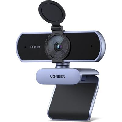 UGREEN Webcam 2K 30FPS FHD Camera USB PC Twee Microfoon Noise Cancelling Correctie Licht 360 Graden Rotatie Plug Play Windows MacOS Linux Streaming YouTube Skype Videogesprek Zoom Videoconferentie UGREEN Webcam 2K 30FPS FHD Camera USB PC Twee Microfoon Noise Cancelling Correctie Licht 360 Graden Rotatie Plug Play Windows MacOS Linux Streaming YouTube Skype Videogesprek Zoom Videoconferentie