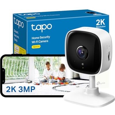 Tapo C110 Draadloze beveiligingscamera voor binnen, 2 K, babyfoon, bewegingsdetectie, bidirectionele audio, 3 MP, nachtzicht, opslag van SD-kaarten en cloud, werkt met Alexa Tapo C110 Draadloze beveiligingscamera voor binnen, 2 K, babyfoon, bewegingsdetectie, bidirectionele audio, 3 MP, nachtzicht, opslag van SD-kaarten en cloud, werkt met Alexa