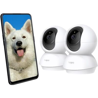 Tapo TP-Link Bewakingscamera, wifi, binnenshuis, 360 °, 1080P, UHD 3 MP, persoonsdetectie, nachtzicht, 2-weg audio, compatibel met Alexa en Google Assistant, voor baby/dieren Tapo TP-Link Bewakingscamera, wifi, binnenshuis, 360 °, 1080P, UHD 3 MP, persoonsdetectie, nachtzicht, 2-weg audio, compatibel met Alexa en Google Assistant, voor baby/dieren