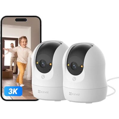 EZVIZ C6N G1 3K 2 stuks bewakingscamera, wifi, voor binnen, nachtzicht in kleur met licht, personendetectie, auto-patrol-modus, bidirectionele oproepen, fysieke privacy, WDR EZVIZ C6N G1 3K 2 stuks bewakingscamera, wifi, voor binnen, nachtzicht in kleur met licht, personendetectie, auto-patrol-modus, bidirectionele oproepen, fysieke privacy, WDR