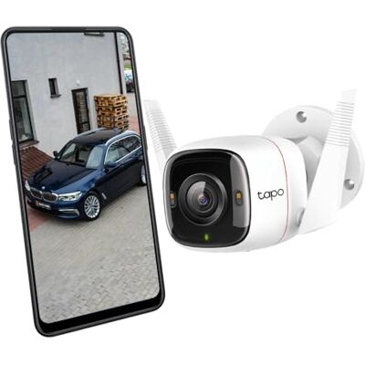 Tapo TP-Link C320WS, QHD 4MP (2K+), nachtzicht, IP66, persoonlijke detectie en akoestisch alarm, compatibel met Alexa en Google Assistant Tapo TP-Link C320WS, QHD 4MP (2K+), nachtzicht, IP66, persoonlijke detectie en akoestisch alarm, compatibel met Alexa en Google Assistant