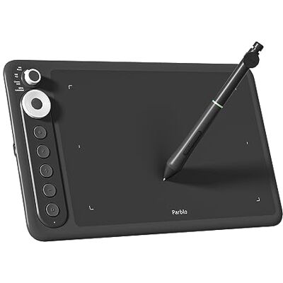 Parblo Intangbo X7 Black Grafisch tablet 10 x 6 inch voor tekenen, stijl zonder batterij, 8192 drukniveaus, tilt houder, compatibel met Windows/Mac/Android Parblo Intangbo X7 Black Grafisch tablet 10 x 6 inch voor tekenen, stijl zonder batterij, 8192 drukniveaus, tilt houder, compatibel met Windows/Mac/Android