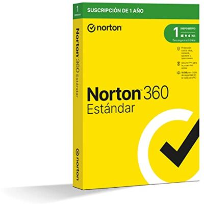 NORTONLIFELOCK NORTON 360 ESTÁNDAR 2019 1 APPARAAT 1 AÃ'O VEILIG VPN Y GESTOR DE CONTRASEAS PC, MAC TABLET OF Smartphone NORTONLIFELOCK NORTON 360 ESTÁNDAR 2019 1 APPARAAT 1 AÃ'O VEILIG VPN Y GESTOR DE CONTRASEAS PC, MAC TABLET OF Smartphone
