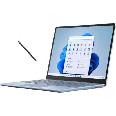Microsoft Surface Laptop Go 2 12,5 inch touchscreen, Intel UHD grafische kaart, Intel i5-1135G7, 4 GB RAM, 64 GB eMMC Flash-geheugen, ijsblauw met MTC Stylus Microsoft Surface Laptop Go 2 12,5 inch touchscreen, Intel UHD grafische kaart, Intel i5-1135G7, 4 GB RAM, 64 GB eMMC Flash-geheugen, ijsblauw met MTC Stylus