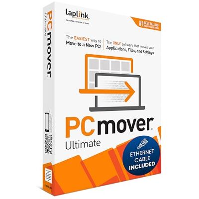 LAPLINK Software PCmover Ultimate 11 Déplace vos applications, fichiers et paramètres d'un ancien ordinateur vers un nouvel ordinateur. Comprend un câble Ethernet 1 utilisation LAPLINK Software PCmover Ultimate 11 Déplace vos applications, fichiers et paramètres d'un ancien ordinateur vers un nouvel ordinateur. Comprend un câble Ethernet 1 utilisation