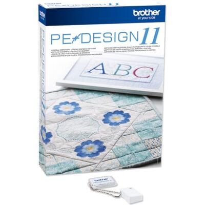 Brother PE Design 11 (volledige versie): De veelzijdige software voor het scannen van borduur- en naaiprojecten, Wit Brother PE Design 11 (volledige versie): De veelzijdige software voor het scannen van borduur- en naaiprojecten, Wit