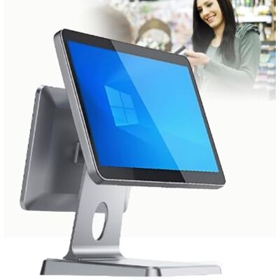 Osnzyc POS-kassa met 15,6 inch touchscreen, zwart-8 + 64 GB Intelligent POS-systeem voor kleine bedrijven, i3-processor, Windows 10, voor detailhandel en horeca Osnzyc POS-kassa met 15,6 inch touchscreen, zwart-8 + 64 GB Intelligent POS-systeem voor kleine bedrijven, i3-processor, Windows 10, voor detailhandel en horeca