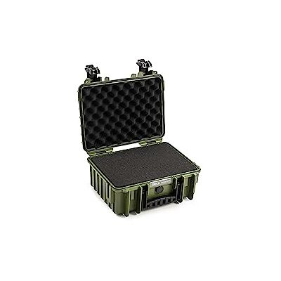 GmbH B&W Outdoor transportbox type 3000 brons groen met kubisch schuim waterdicht volgens IP67-certificering, stofdicht, onbreekbaar en onverwoestbaar, GmbH B&W Outdoor transportbox type 3000 brons groen met kubisch schuim waterdicht volgens IP67-certificering, stofdicht, onbreekbaar en onverwoestbaar,