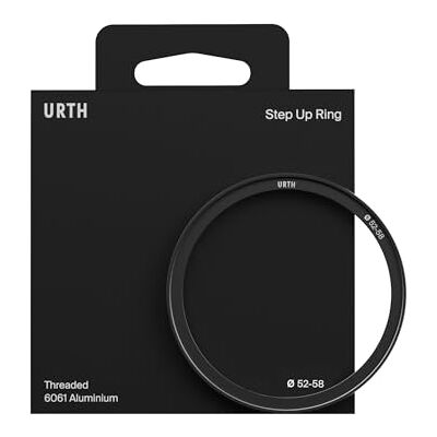 Urth 52-58 mm Step-Up ring, filteradapter – bevestig 58 mm filters op 52 mm lenzen Urth 52-58 mm Step-Up ring, filteradapter – bevestig 58 mm filters op 52 mm lenzen