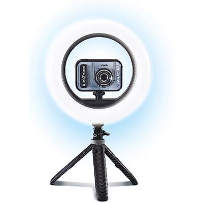 VTech KidiZoom Video Studio PRO, digitale camera voor kinderen, selfie, HD-video, kleurendisplay met ringlicht, statief, achtergrond en groene handschoenen, cadeau van 7 jaar tot 14 jaar inhoud in het Frans VTech KidiZoom Video Studio PRO, digitale camera voor kinderen, selfie, HD-video, kleurendisplay met ringlicht, statief, achtergrond en groene handschoenen, cadeau van 7 jaar tot 14 jaar inhoud in het Frans