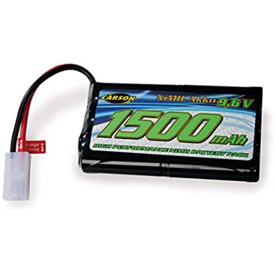Carson 500608229 9,6 V/1500 mAh NiMH Power Battery TAM – oplaadbaar, met Tamiya-stekker, accu voor RC auto, reservebatterij voor auto, afstandsbediening, hoge kwaliteit, modelbouw Carson 500608229 9,6 V/1500 mAh NiMH Power Battery TAM – oplaadbaar, met Tamiya-stekker, accu voor RC auto, reservebatterij voor auto, afstandsbediening, hoge kwaliteit, modelbouw