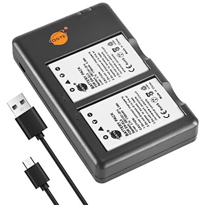DSTE 2 stuks en-EL5 (1700 mAh/3,7 V) batterijlader compatibel voor Nikon Coolpix P510, P520, P530, P5100, P6000, S10, P3, P4, P80, P90, P100, P500 camera DSTE 2 stuks en-EL5 (1700 mAh/3,7 V) batterijlader compatibel voor Nikon Coolpix P510, P520, P530, P5100, P6000, S10, P3, P4, P80, P90, P100, P500 camera
