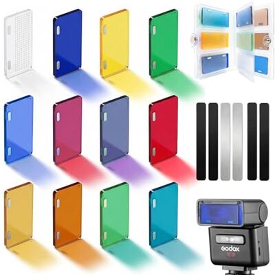 GODOX MA02 magnetische filterset voor iT32 en iT30Pro compatibel Snelle bevestiging van filters en diffuser voor het verzachten, corrigeren of kleuren van het licht onderweg GODOX MA02 magnetische filterset voor iT32 en iT30Pro compatibel Snelle bevestiging van filters en diffuser voor het verzachten, corrigeren of kleuren van het licht onderweg
