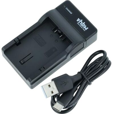 vhbw USB-C-oplader compatibel met Panasonic CGA-S006 CGA-S006E, CGR-S002, CGR-S002A camcordercamera + USB-C kabel + laadindicator vhbw USB-C-oplader compatibel met Panasonic CGA-S006 CGA-S006E, CGR-S002, CGR-S002A camcordercamera + USB-C kabel + laadindicator