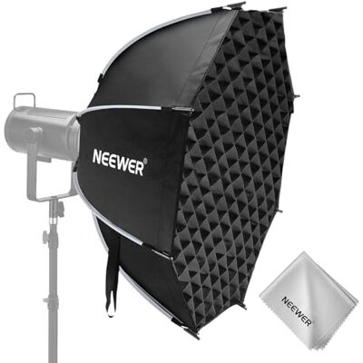 NEEWER 35,4 inch achthoekige parabole Softbox, Bowens-frame, compatibel met Aputure 120d, compatibel met Godox SL60w Q4 AS600B CB300B Q300, diffuser, rooster, tas en reinigingsdoek, NS92P NEEWER 35,4 inch achthoekige parabole Softbox, Bowens-frame, compatibel met Aputure 120d, compatibel met Godox SL60w Q4 AS600B CB300B Q300, diffuser, rooster, tas en reinigingsdoek, NS92P