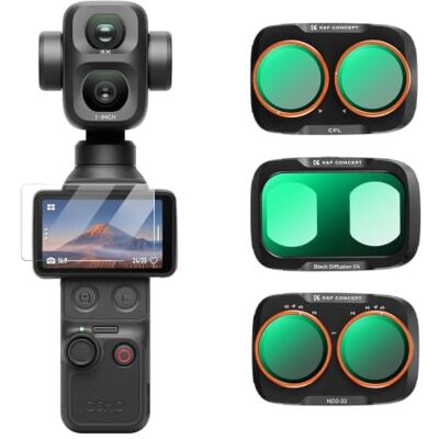 K&F CONCEPT CPL+VND2-32+Black-Mist 1/4 filters voor DJI OSMO Pocket 4P CPL+VND2-32+Black-Mist1/4 filter, magnetische bevestiging, 28-laagse coating, waterafstotend, accessoires OSMO Pocket 4P K&F CONCEPT CPL+VND2-32+Black-Mist 1/4 filters voor DJI OSMO Pocket 4P CPL+VND2-32+Black-Mist1/4 filter, magnetische bevestiging, 28-laagse coating, waterafstotend, accessoires OSMO Pocket 4P