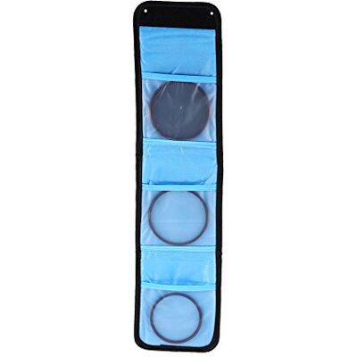 Qiilu Camerafiltertas, tas met 3 vakken voor camera digitaal filter camcorder beschermer portemonnee filters compatibel met DSLR lenzen camera adapter lens, Standaard, Modern Qiilu Camerafiltertas, tas met 3 vakken voor camera digitaal filter camcorder beschermer portemonnee filters compatibel met DSLR lenzen camera adapter lens, Standaard, Modern