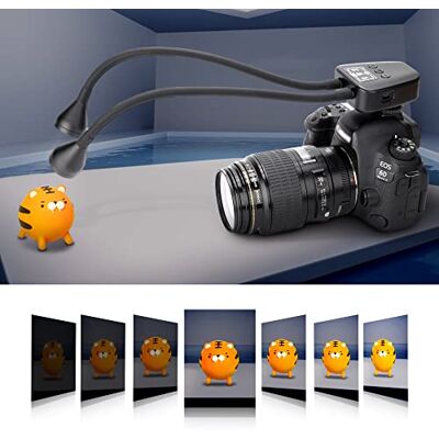 JJC Macro-armlamp, led-cameralicht met geïntegreerde batterij, 5600 K, 24000 lux, 10 instelbare helderheidsniveaus, verlichtingslamp geschikt voor close-up fotografie JJC Macro-armlamp, led-cameralicht met geïntegreerde batterij, 5600 K, 24000 lux, 10 instelbare helderheidsniveaus, verlichtingslamp geschikt voor close-up fotografie