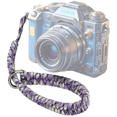 SUNYA Camera-polsband met 550 paracords, hoge kwaliteit en verstelbaar, compatibel met Nikon/Canon/Sony/Panasonic/Fujifilm/Olympus DSLR, lila, eenheidsmaat Eén maat SUNYA Camera-polsband met 550 paracords, hoge kwaliteit en verstelbaar, compatibel met Nikon/Canon/Sony/Panasonic/Fujifilm/Olympus DSLR, lila, eenheidsmaat Eén maat