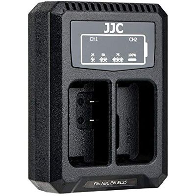 JJC Compatibel met Nikon Z50, Zfc Camera USB Dual Battery Charger JJC Compatibel met Nikon Z50, Zfc Camera USB Dual Battery Charger