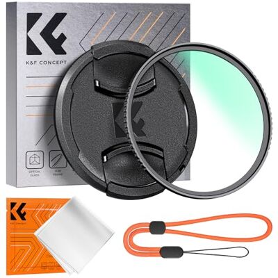 K&F CONCEPT UV-filter 67 mm beschermingsfilter + lensdop + microvezelreinigingsdoeken + meerlaags elastiek voor camera K-serie K&F CONCEPT UV-filter 67 mm beschermingsfilter + lensdop + microvezelreinigingsdoeken + meerlaags elastiek voor camera K-serie