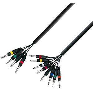 Adam Hall 3 Star Series kabel 4x 6,3mm stereo naar 8x 6,3mm jack mono (5m) Adam Hall 3 Star Series kabel 4x 6,3mm stereo naar 8x 6,3mm jack mono (5m)