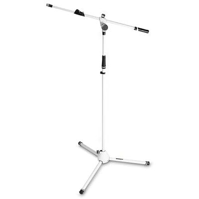 Gravity Microfoonstandaard met inklapbare standaard en 2 punten, wit Gravity Microfoonstandaard met inklapbare standaard en 2 punten, wit