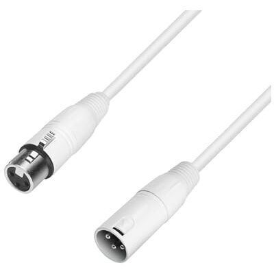 Adam Hall 4 STAR MMF 0100 SNOW Microfoonkabel XLR vrouwelijk naar XLR mannelijk 1 m Adam Hall 4 STAR MMF 0100 SNOW Microfoonkabel XLR vrouwelijk naar XLR mannelijk 1 m
