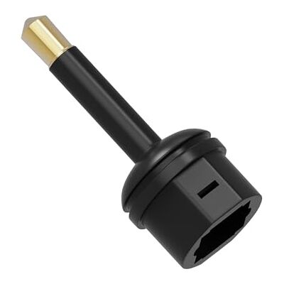 HDSupply 3,5 mm Toslink mannelijke naar vrouwelijke audio-adapter voor subwoofer, soundbar, tv, hifi, versterker, zwart HDSupply 3,5 mm Toslink mannelijke naar vrouwelijke audio-adapter voor subwoofer, soundbar, tv, hifi, versterker, zwart