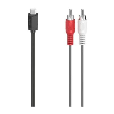 Hama USB-C naar RCA-stekker audiokabel (audiokabel, adapter USB C naar RCA, 10 jaar garantie, stereo, 1,50 m) zwart Hama USB-C naar RCA-stekker audiokabel (audiokabel, adapter USB C naar RCA, 10 jaar garantie, stereo, 1,50 m) zwart