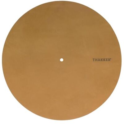 THAKKER Nubuck Leather Mat – cognac bruin – draaibare mat gemaakt van echt nubuckleer – bruin 1,8-2 mm dik 295 mm diameter warm geluid More Dynamic THAKKER Nubuck Leather Mat – cognac bruin – draaibare mat gemaakt van echt nubuckleer – bruin 1,8-2 mm dik 295 mm diameter warm geluid More Dynamic