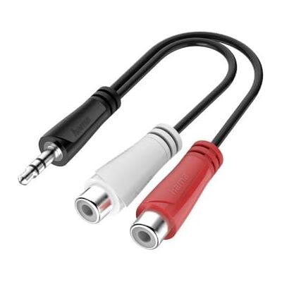Hama 3,5 mm jack naar cinch adapter Hama 3,5 mm jack naar cinch adapter
