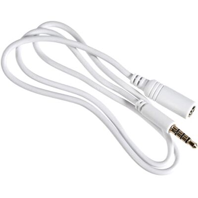 goobay AUX 62359 verlengkabel audiokabel aansluitkabel jackkabel 3,5 mm jack (4-polig, stereo) naar 3,5 mm vrouwelijke stekker (4-polig, stereo) goobay AUX 62359 verlengkabel audiokabel aansluitkabel jackkabel 3,5 mm jack (4-polig, stereo) naar 3,5 mm vrouwelijke stekker (4-polig, stereo)