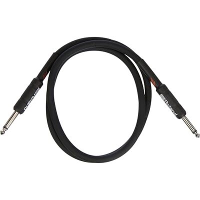Roland Black Series Instrument kabel, zwart, lengte: 1 m Roland Black Series Instrument kabel, zwart, lengte: 1 m