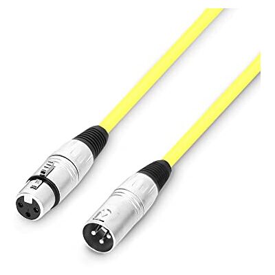 Adam Hall 3 STAR MMF 0100 YEL Microfoonkabel XLR vrouwelijk naar XLR mannelijk geel 1 m Adam Hall 3 STAR MMF 0100 YEL Microfoonkabel XLR vrouwelijk naar XLR mannelijk geel 1 m