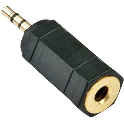 LINDY Stereo audio-adapter 2,5 mm M/3,5 mm F LINDY Stereo audio-adapter 2,5 mm M/3,5 mm F