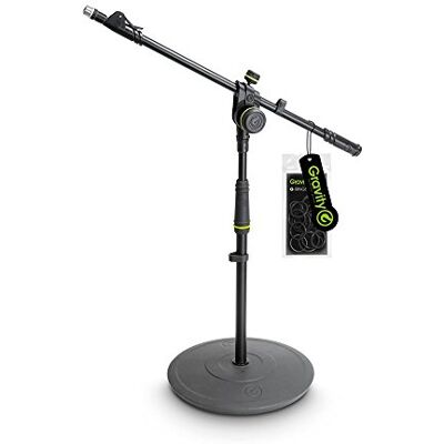 Gravity MS 2222 B Korte microfoonstandaard met ronde basis en 2-punts verstelbare telescopische stang (GMS222B) Gravity MS 2222 B Korte microfoonstandaard met ronde basis en 2-punts verstelbare telescopische stang (GMS222B)