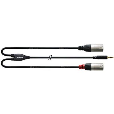 Cordial Y-kabel 3 m stereo/2 XLR mannelijk Cordial Y-kabel 3 m stereo/2 XLR mannelijk