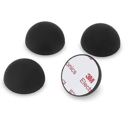 Dynavox ED32 Set van 4 universele siliconen schokdempers voor hifi-apparaten, luidsprekers, versterkers en decks, resonantie-schokdempers met 3M kleefoppervlak, zwart Dynavox ED32 Set van 4 universele siliconen schokdempers voor hifi-apparaten, luidsprekers, versterkers en decks, resonantie-schokdempers met 3M kleefoppervlak, zwart