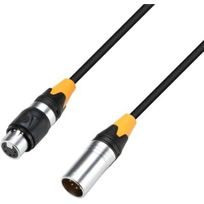 Adam Hall DMX XLR male naar XLR vrouwelijke IP65 kabel 3m Adam Hall DMX XLR male naar XLR vrouwelijke IP65 kabel 3m