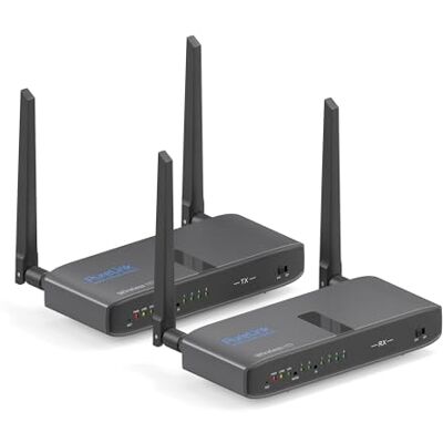 PureLink ® Wireless-HDMI-set, draadloze HDMI-overdracht, Full HD, 1080p, ongecomprimeerde transmissie tot 150 meter afstand, zender en ontvanger, zwart PureLink ® Wireless-HDMI-set, draadloze HDMI-overdracht, Full HD, 1080p, ongecomprimeerde transmissie tot 150 meter afstand, zender en ontvanger, zwart