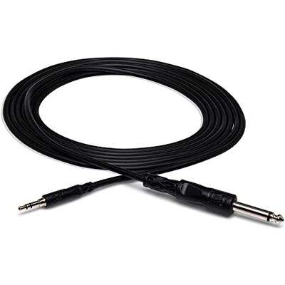 Hosa CMP-110, Mono Interconnect, 1/4 in TS tot 3,5 mm TRS, 10 ft Hosa CMP-110, Mono Interconnect, 1/4 in TS tot 3,5 mm TRS, 10 ft