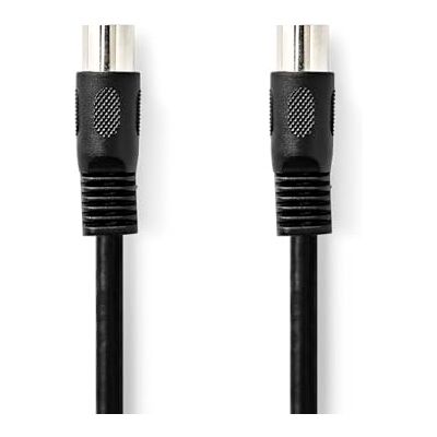 NEDIS DIN audiokabel 5-polige DIN stekker 5-polige DIN stekker vernikkeld 2,00 m rond pvc zwart label NEDIS DIN audiokabel 5-polige DIN stekker 5-polige DIN stekker vernikkeld 2,00 m rond pvc zwart label