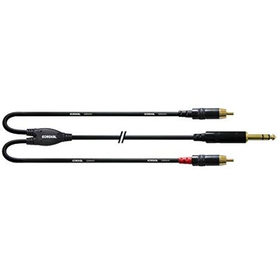 Cordial CFY 3 VCC interface- en adapterkabel 2X Cinch Plug 6.3mm Zwart Cordial CFY 3 VCC interface- en adapterkabel 2X Cinch Plug 6.3mm Zwart