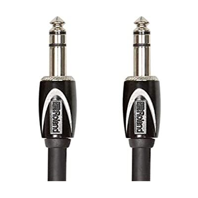 Roland Black Series Stereo verbindingskabel 6,3 mm TRS-jack 1 m lengte RCC-3-TRTR Roland Black Series Stereo verbindingskabel 6,3 mm TRS-jack 1 m lengte RCC-3-TRTR