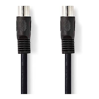 NEDIS 5-polige DIN-audiokabel 5-polige DIN-stekker vernikkeld 3 m rond pvc zwart plastic zak NEDIS 5-polige DIN-audiokabel 5-polige DIN-stekker vernikkeld 3 m rond pvc zwart plastic zak