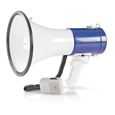 NEDIS Mégaphone 25 W Portée de 1500 m Microphone Extrai NEDIS Mégaphone 25 W Portée de 1500 m Microphone Extrai